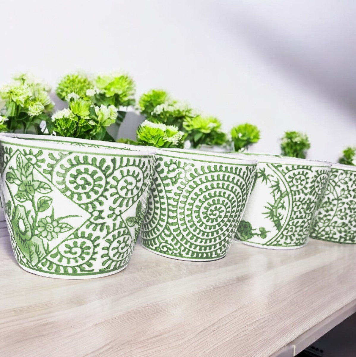 Mini Green Cachepots - Cart2u.ro