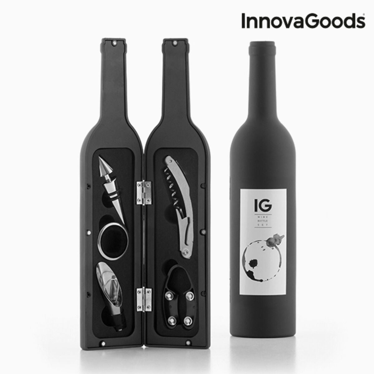 Bottle Wine Set InnovaGoods 5 Pieces - Cart2u.ro