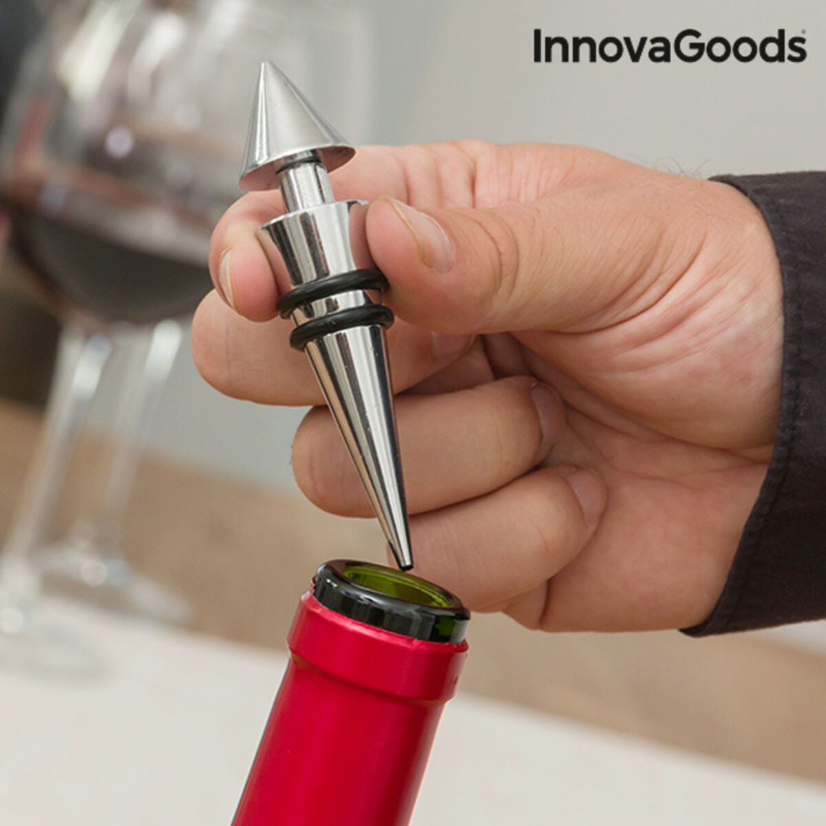 Bottle Wine Set InnovaGoods 5 Pieces - Cart2u.ro