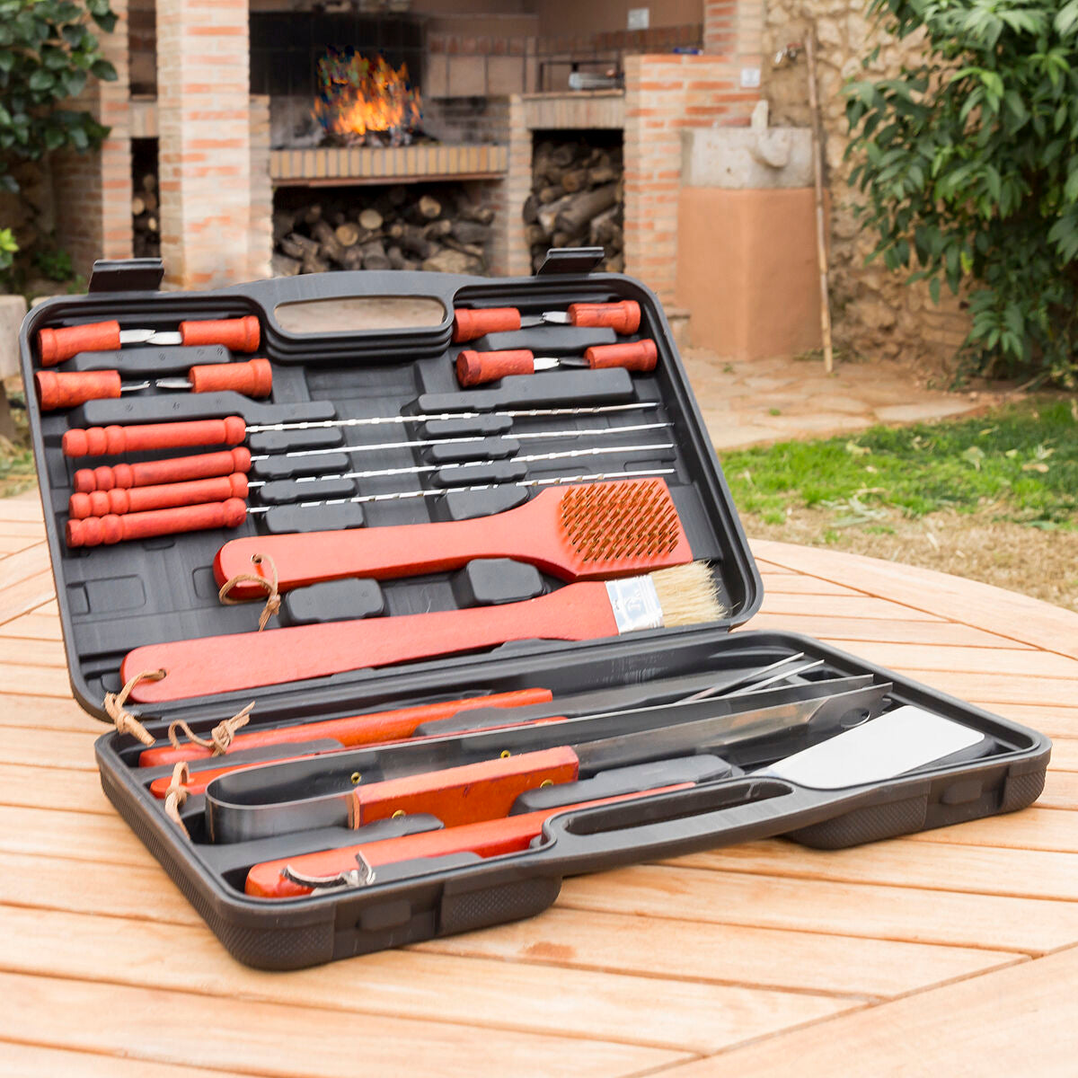 Barbecue Case Barbecase InnovaGoods 18 Pieces - Cart2u.ro