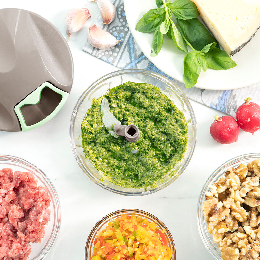 Manual mini chopper with pull cord Spinop InnovaGoods - Cart2u.ro