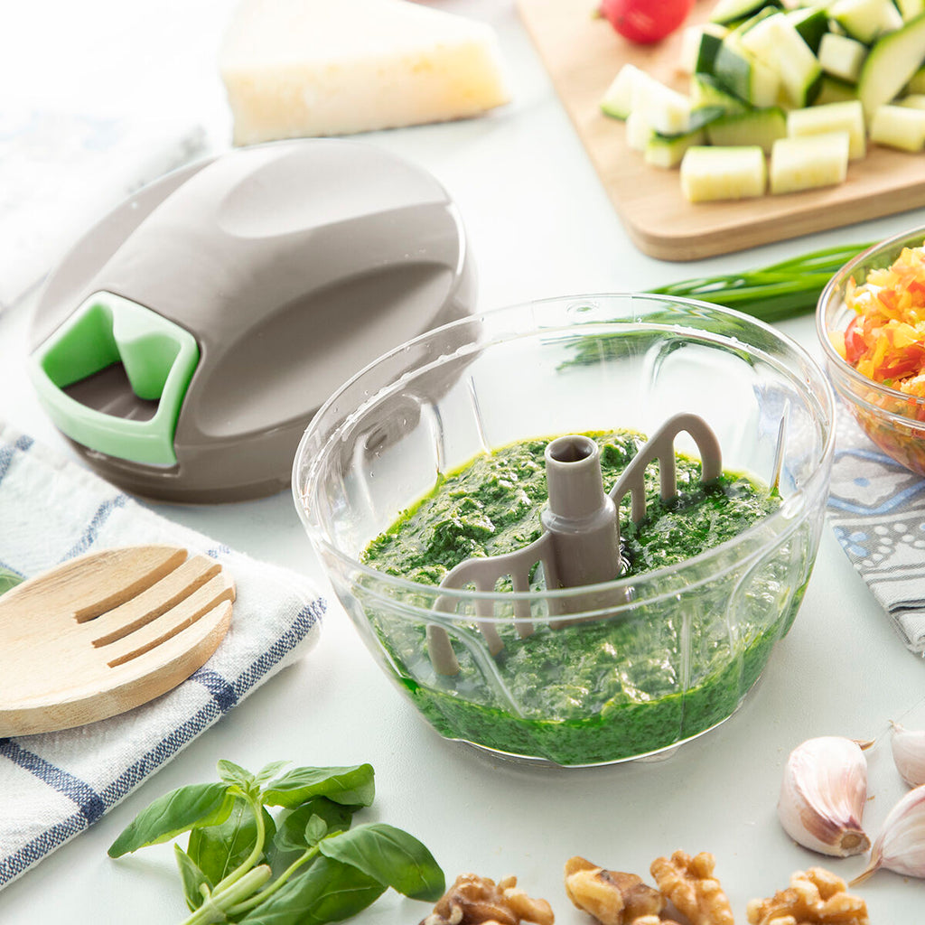 Manual mini chopper with pull cord Spinop InnovaGoods - Cart2u.ro