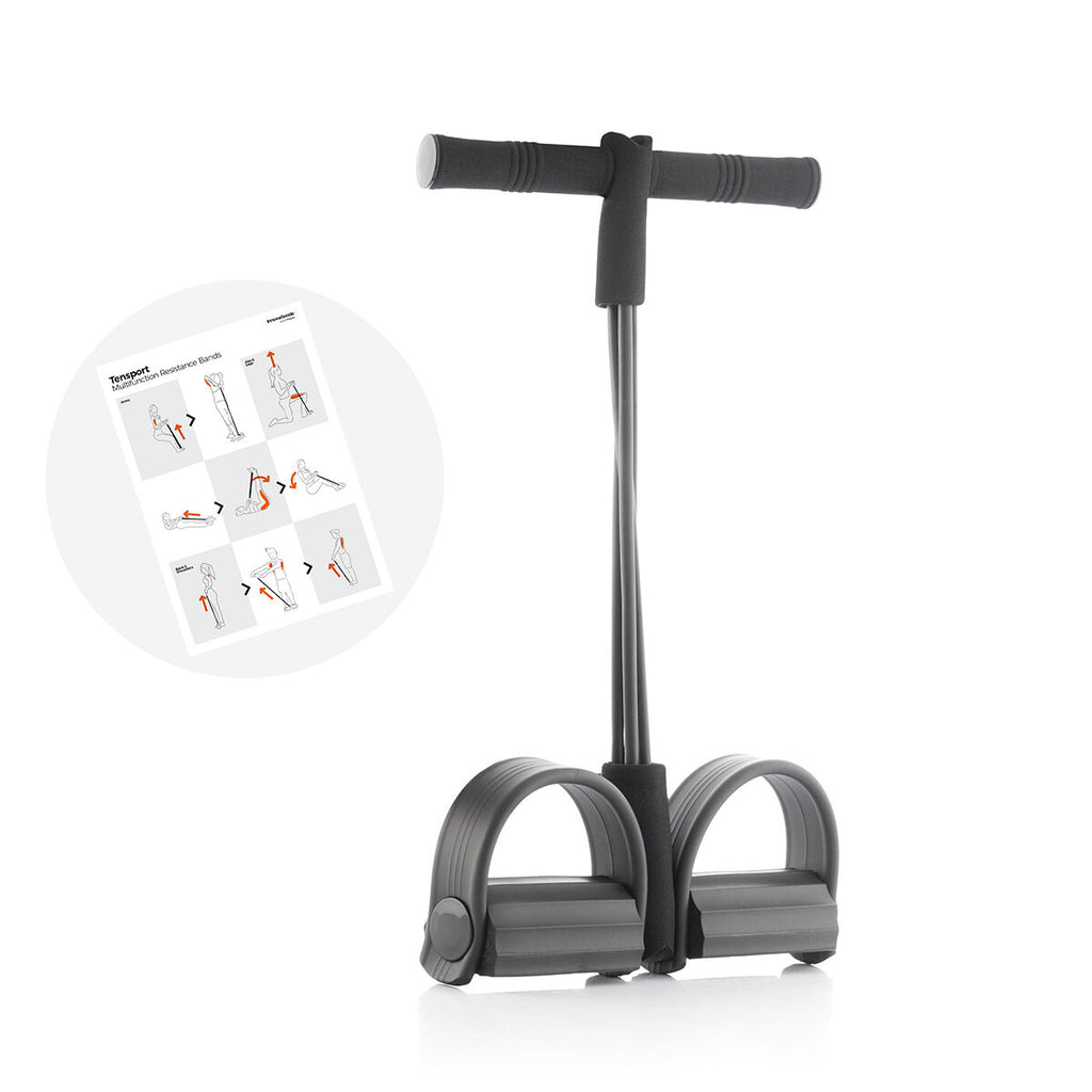 Multifunction Resistance Elastic Bands with Exercise Guide Tensport - Cart2u.ro