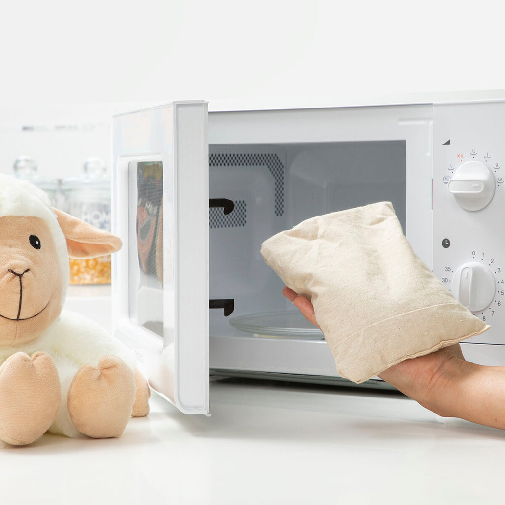 Sheep Soft Toy with Warming and Cooling Effect Wooly InnovaGoods - Cart2u.ro