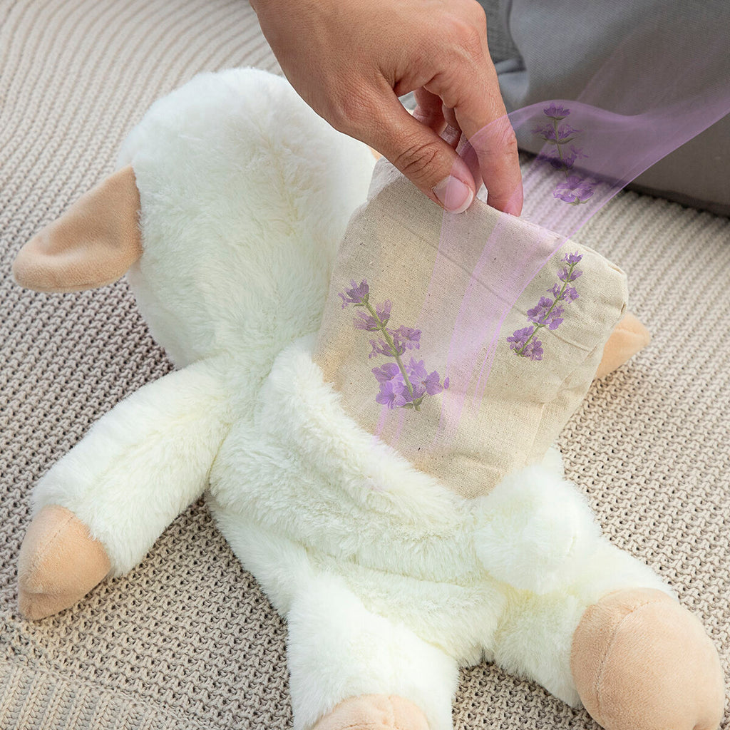 Sheep Soft Toy with Warming and Cooling Effect Wooly InnovaGoods - Cart2u.ro