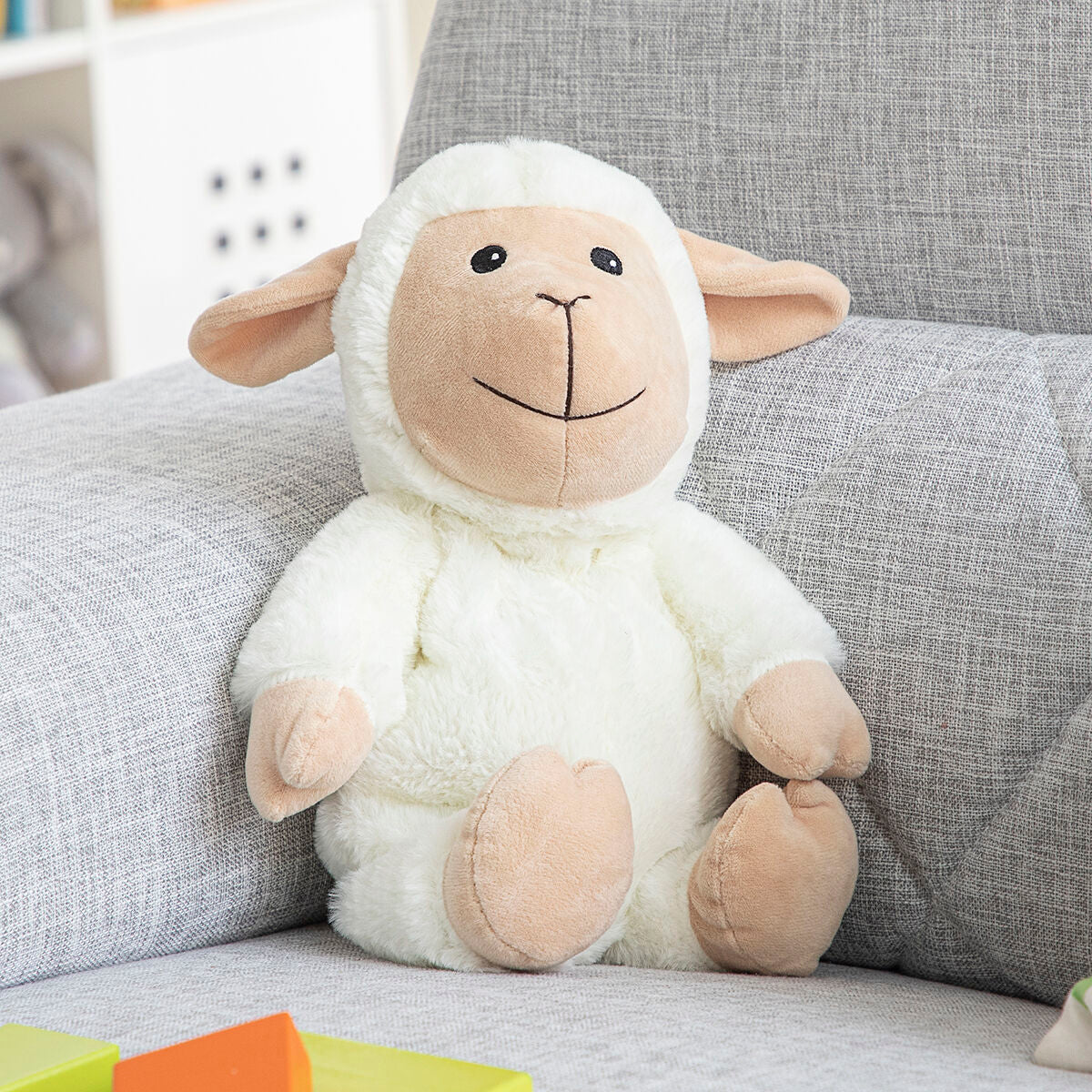 Sheep Soft Toy with Warming and Cooling Effect Wooly InnovaGoods - Cart2u.ro
