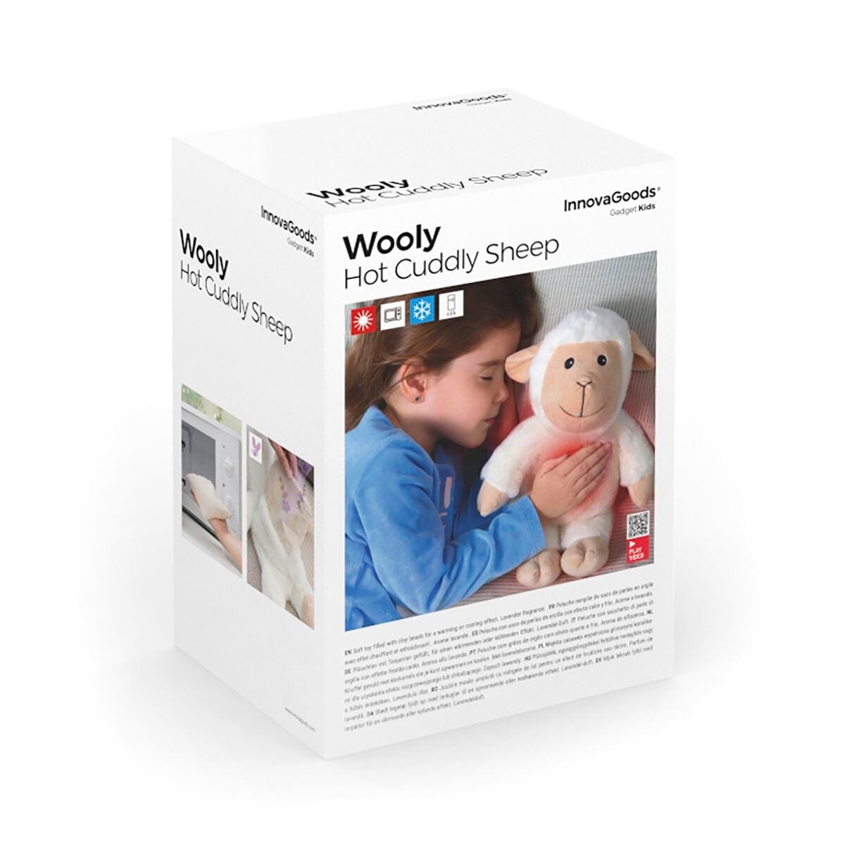 Sheep Soft Toy with Warming and Cooling Effect Wooly InnovaGoods - Cart2u.ro