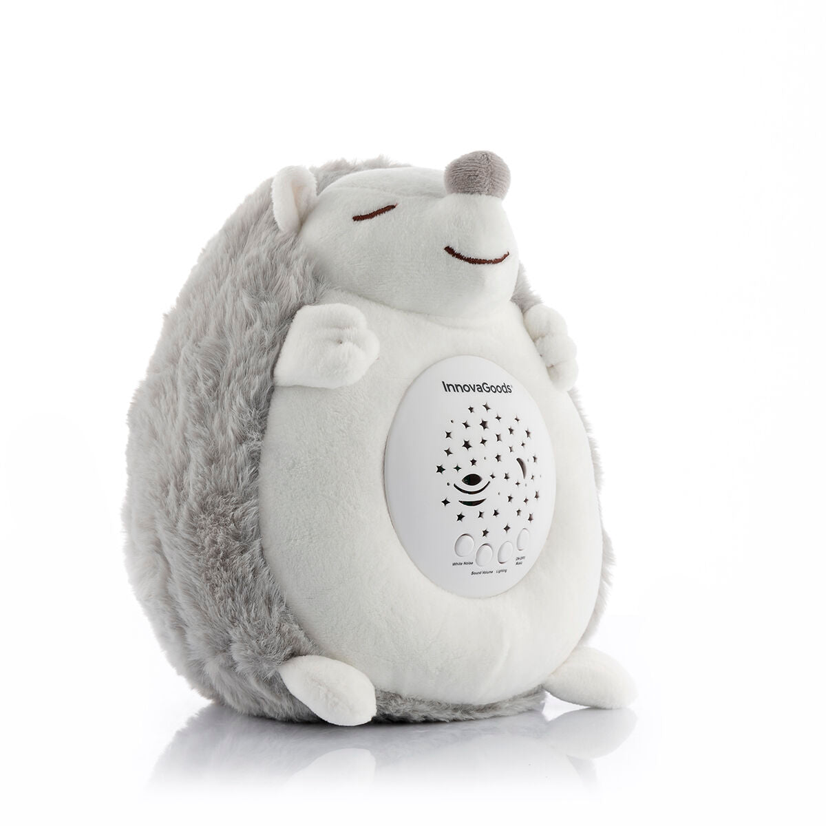 Hedgehog Soft Toy with White Noise and Nightlight Projector Spikey - Cart2u.ro