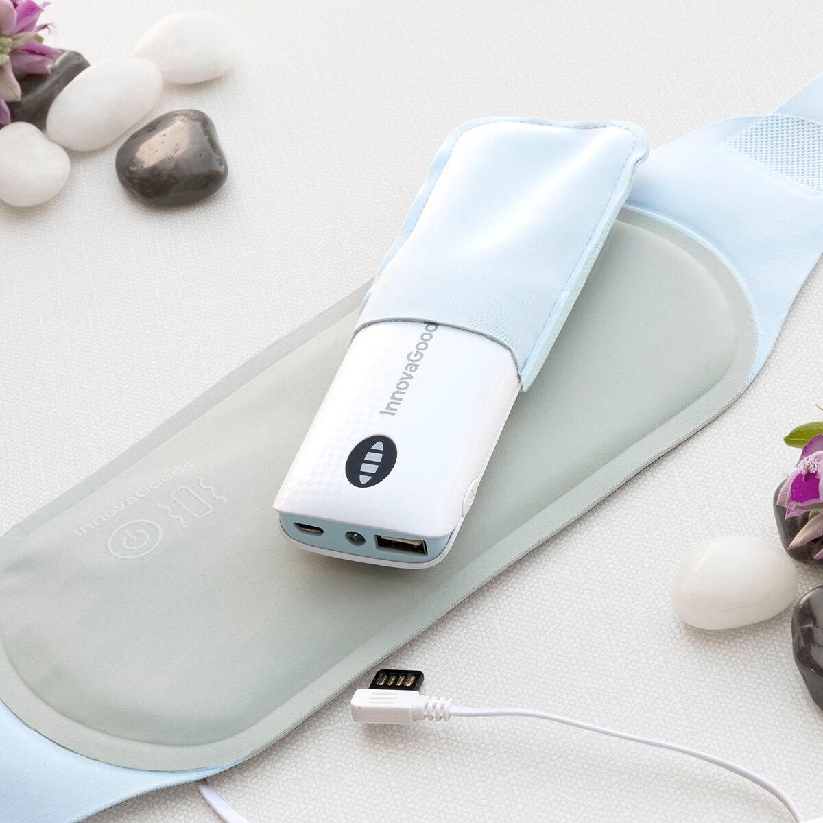 Rechargeable Wireless Massage and Heat Belt Beldisse InnovaGoods - Cart2u.ro