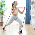 Fitness Bar with Resistance Bands and Exercise Guide Resibar - Cart2u.ro