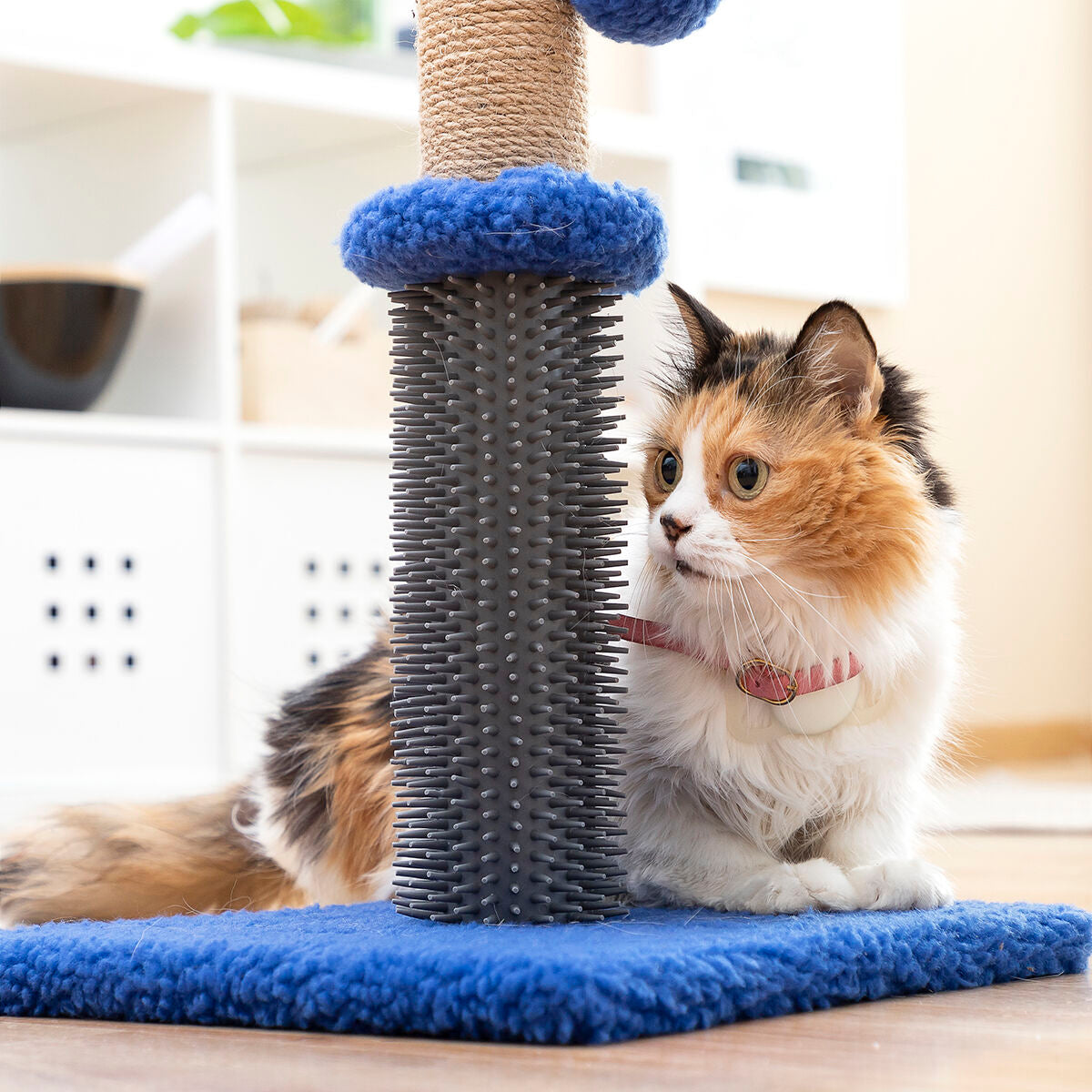 Cat Scratching and Massage Post with Ball Miausage InnovaGoods - Cart2u.ro