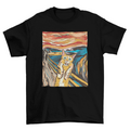 The Scream parody cat t-shirt - Cart2u.ro