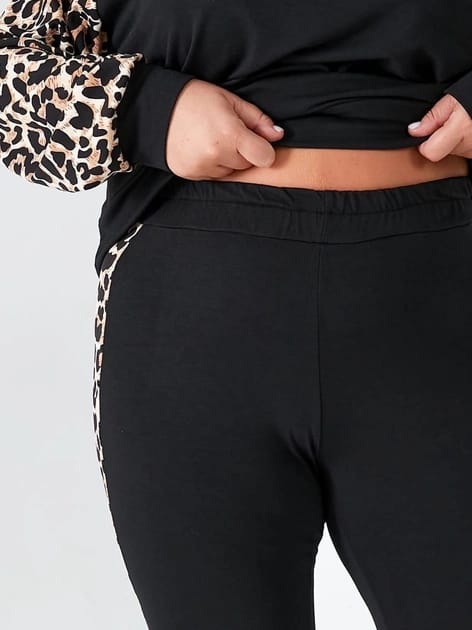 Trening dama marimi mari cu imprimeu animal print 8048 BIGsize