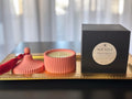 Lumânare carusel roz punch Chocolate macaroons SOY VELA