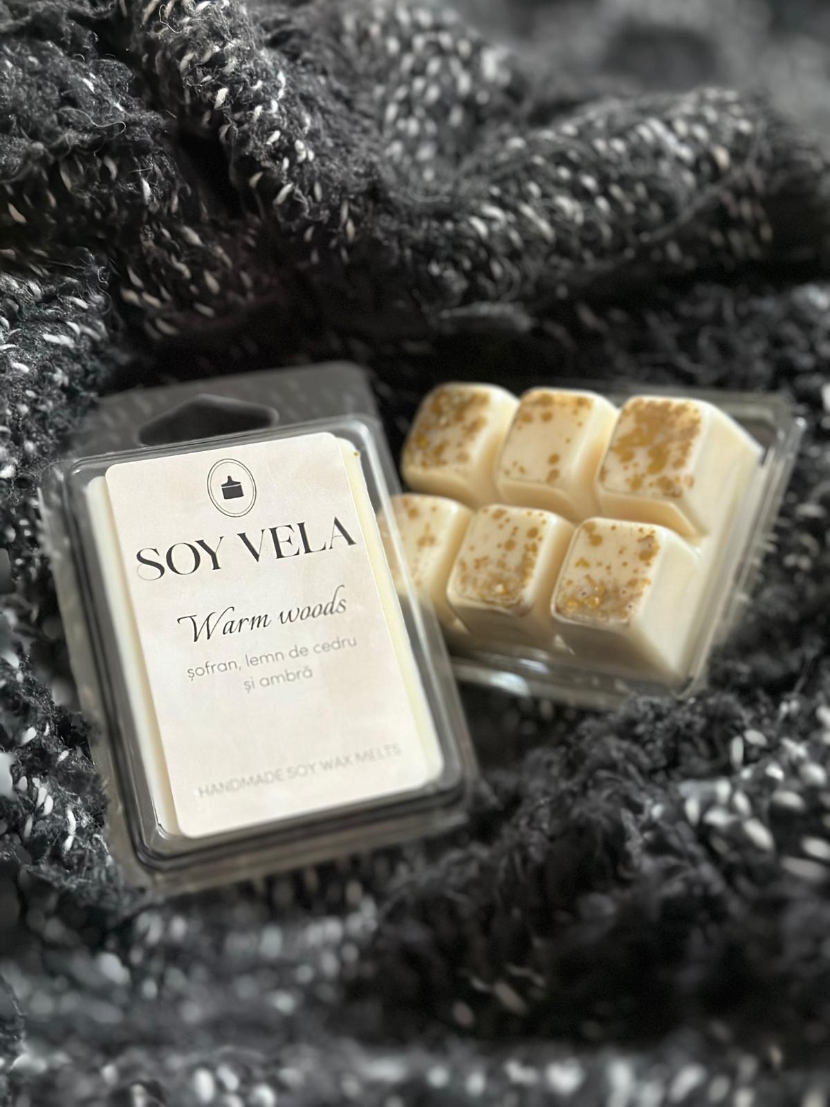 Ceară parfumată Warm woods SOY VELA