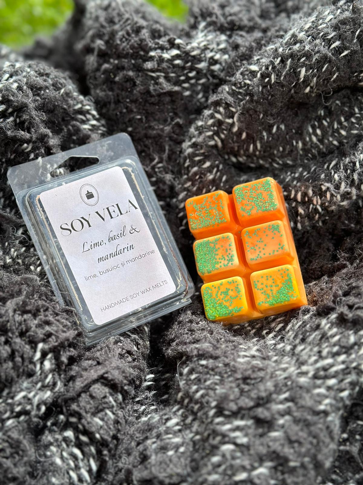Ceară parfumată Lime basil & mandarin SOY VELA
