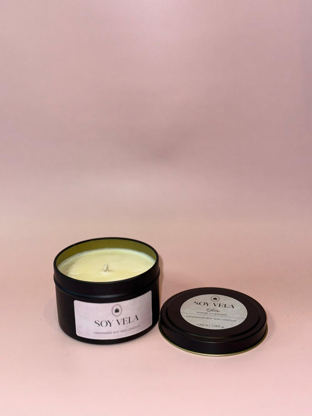 Lumânare cutie travel SOY VELA