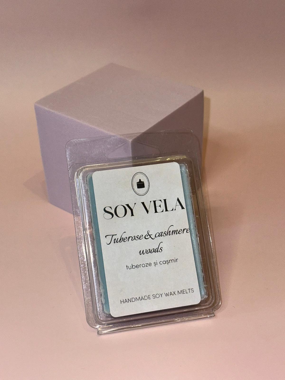 Ceară parfumată Tuberose & cashmere woods SOY VELA
