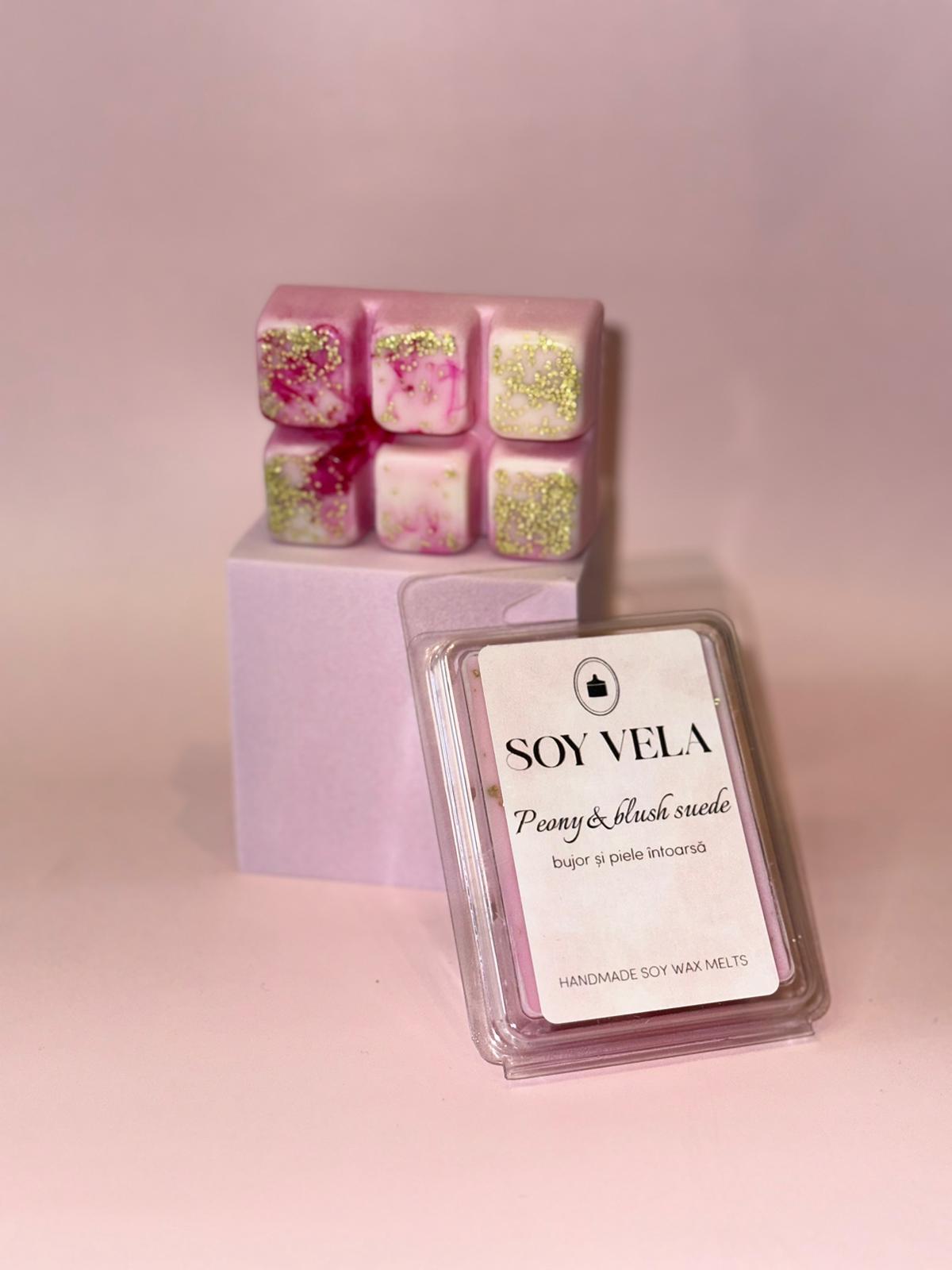 Ceară parfumată Peony & blush suede SOY VELA