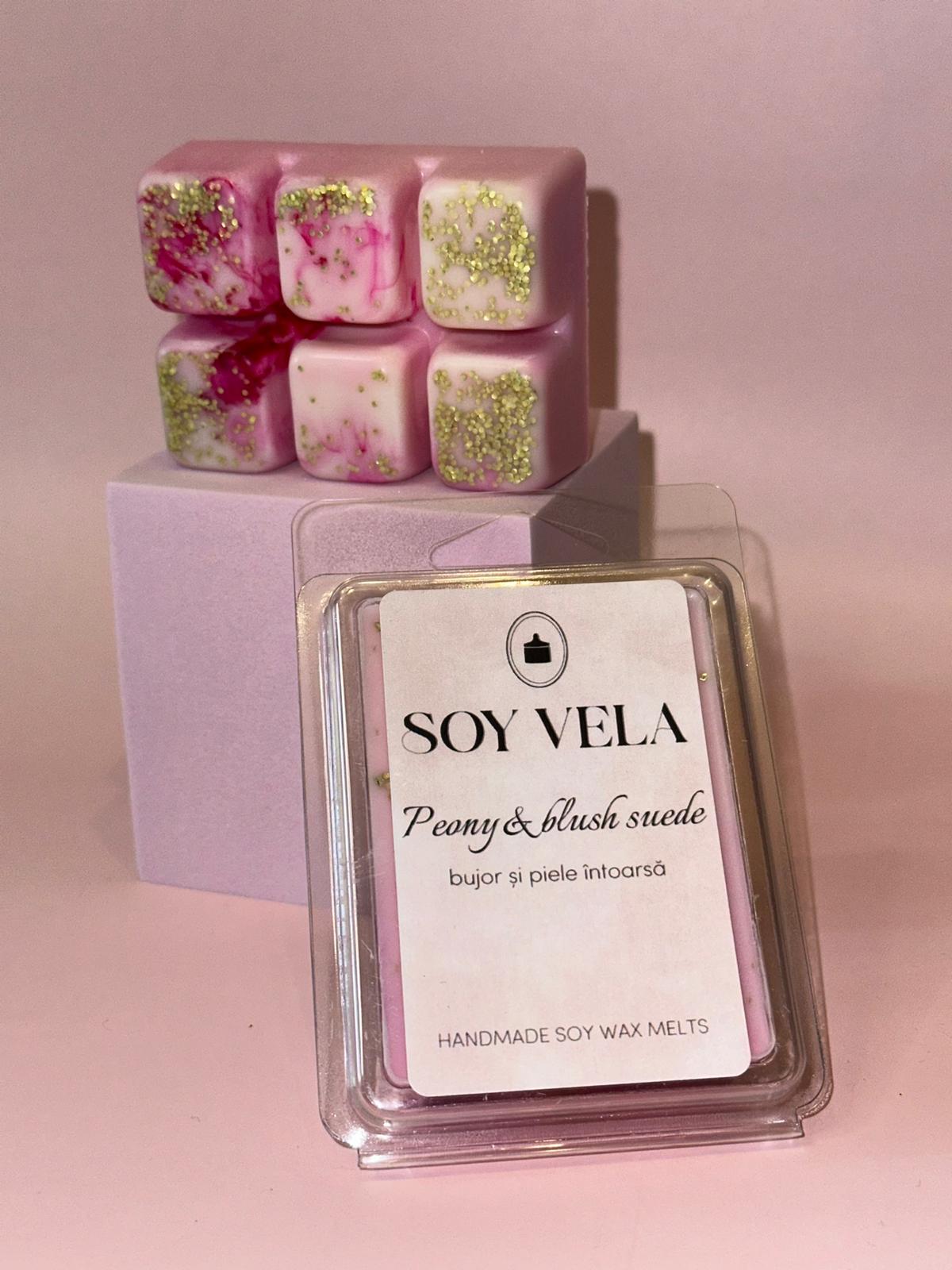 Ceară parfumată Peony & blush suede SOY VELA