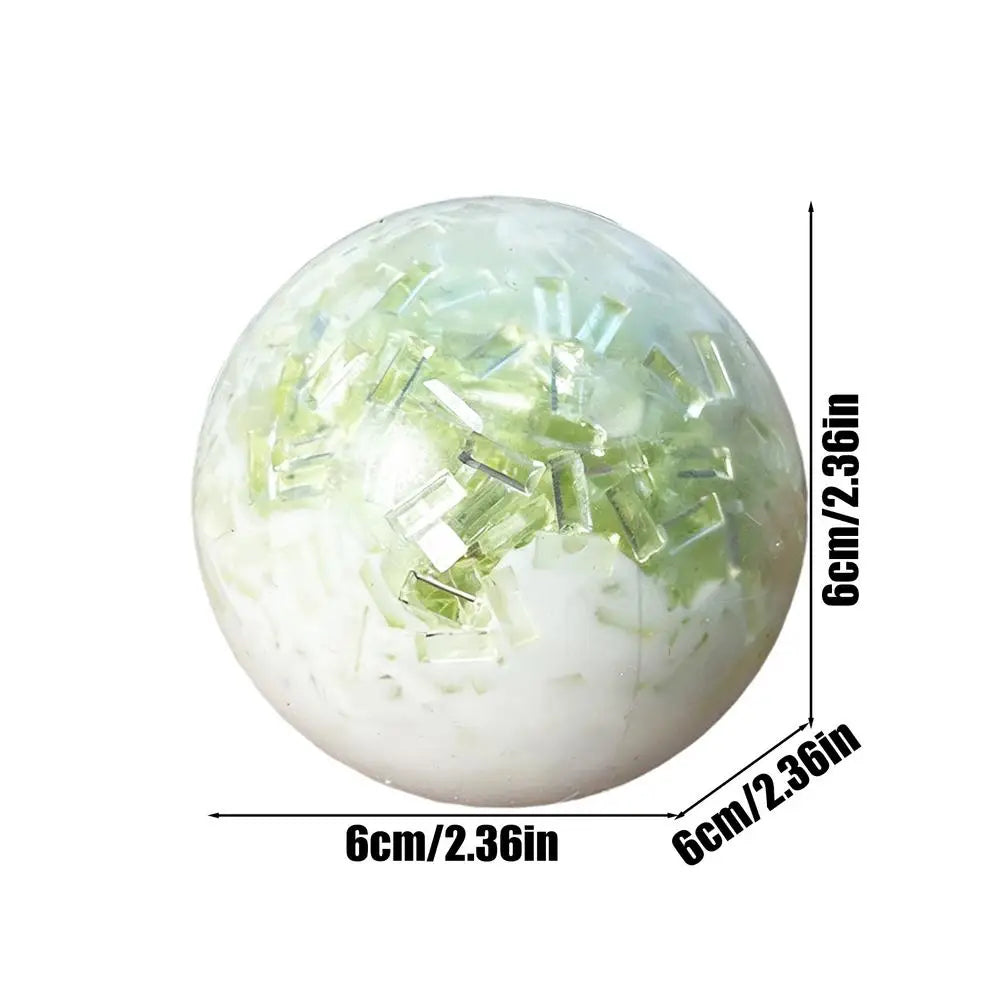Squishyed Slow Rising Broken Ice Handmade Ball Stress Relief Sensory Fidget Toy For Anxiety ADHD Autism