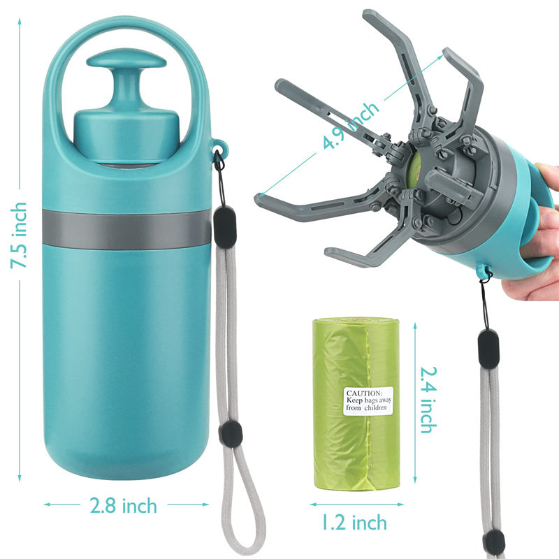 Portable Lightweight Dog Pooper Scooper With Built-in Poop Bag - Cart2u.ro