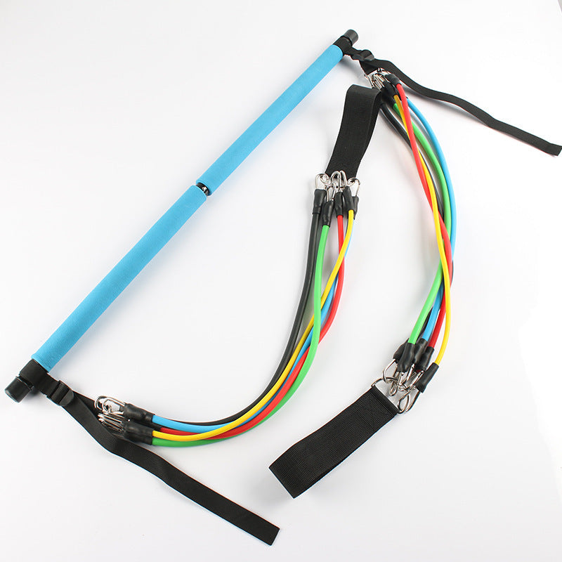 Fitness Yoga Pilates Bar Portable Gym Accessories Sport Elastic - Cart2u.ro