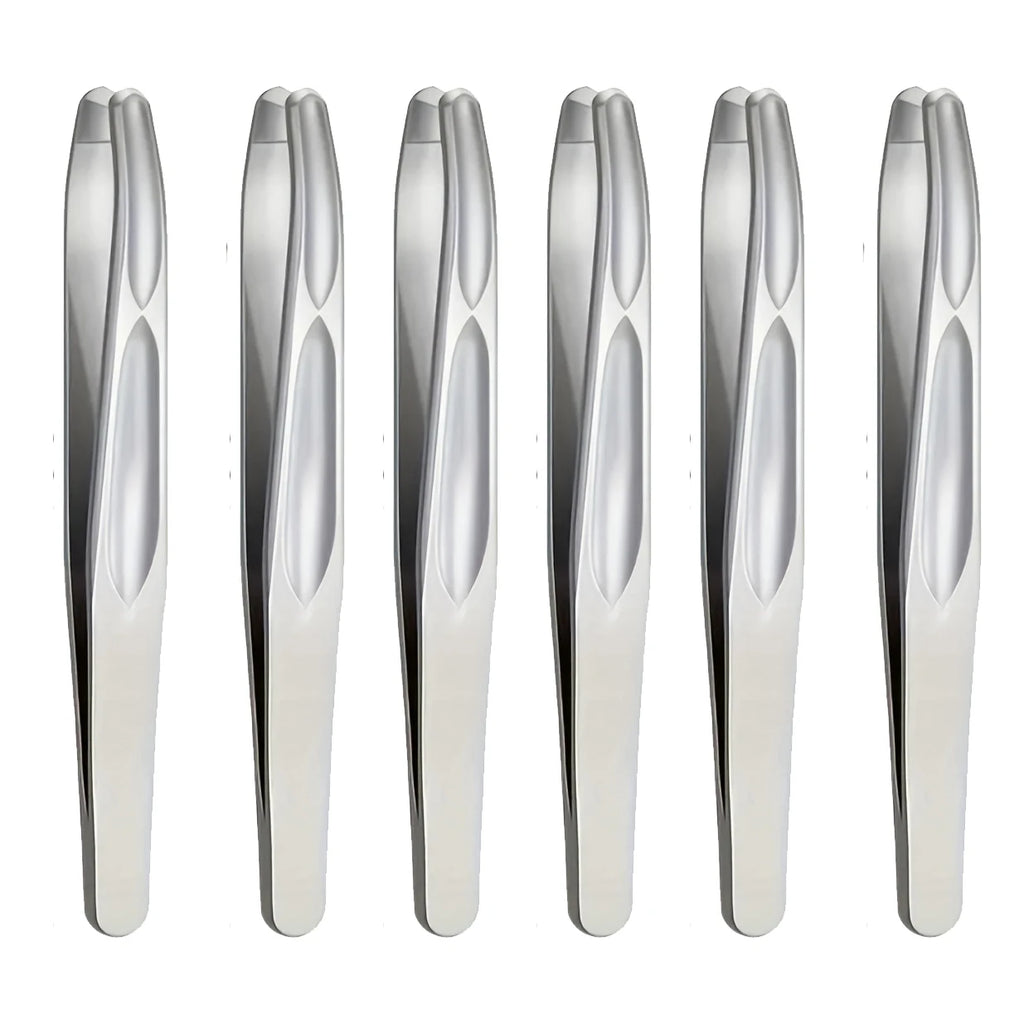 Stainless Steel Round Head Tweezers Eyebrow Tweezers Hair Removal Tweezers Suitable for Men and Woman Gifts