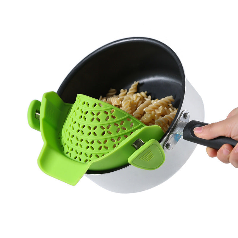 Kitchen Gadgets Silicone Pot Side Drain Stopper - Cart2u.ro