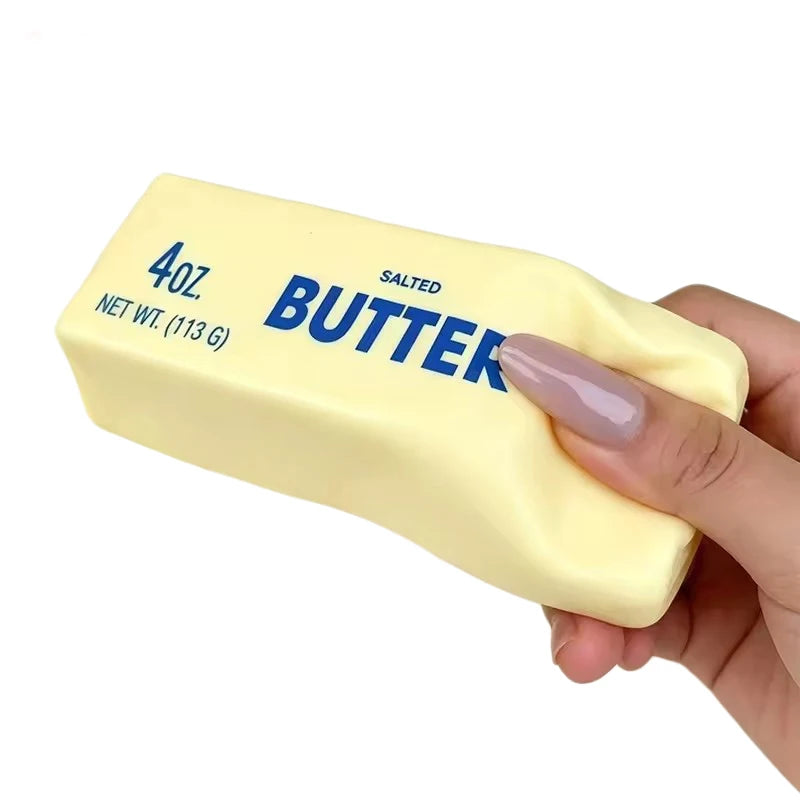 1Pc Butter Squeeze Toy For Adult Anxiety Relief Press Sensory Feel Simulation Food Ultra Soft Slow Rebound Design Lovely Toy New
