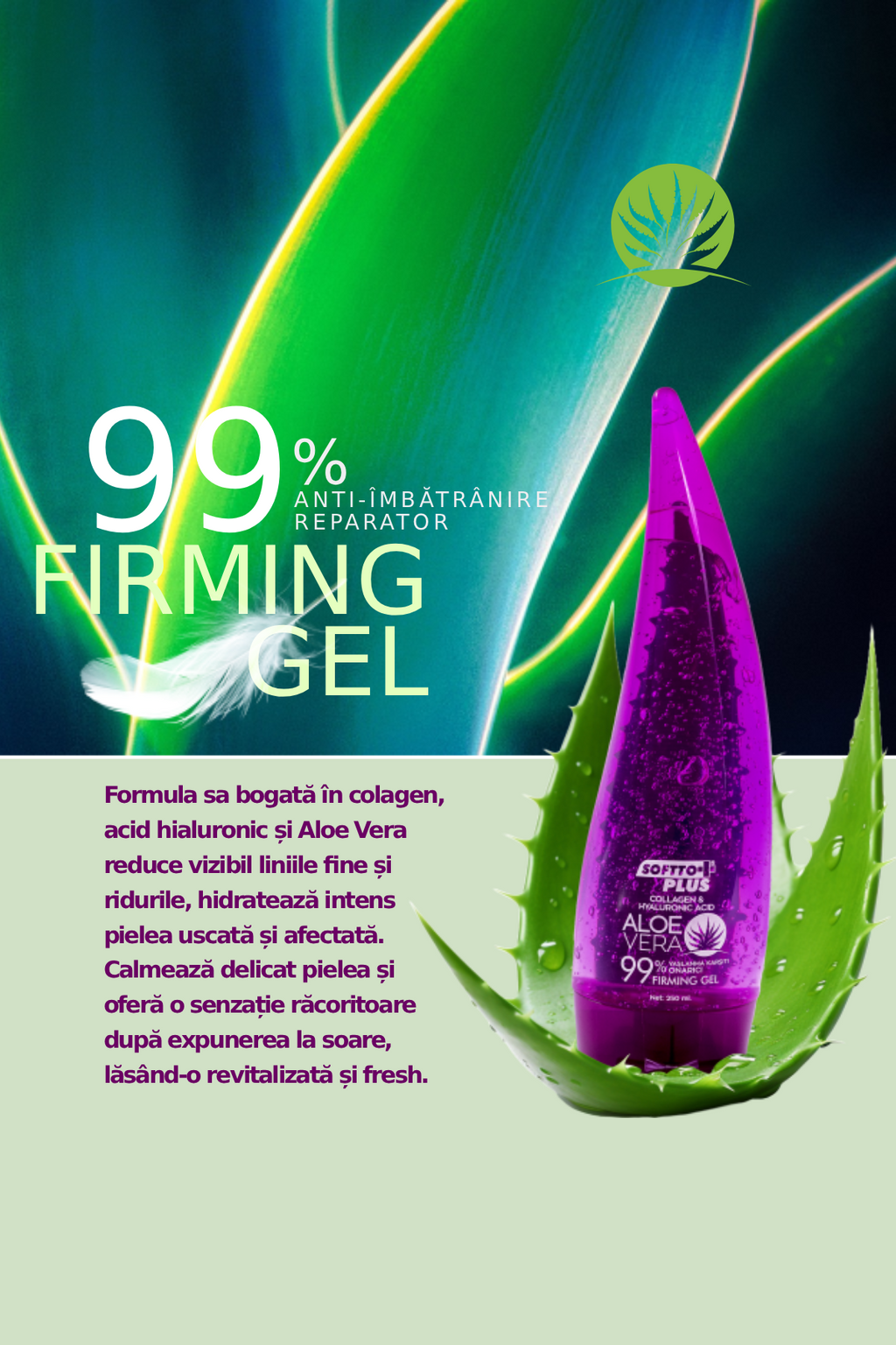 Gel Anti-Aging cu Aloe Vera CRABLAND