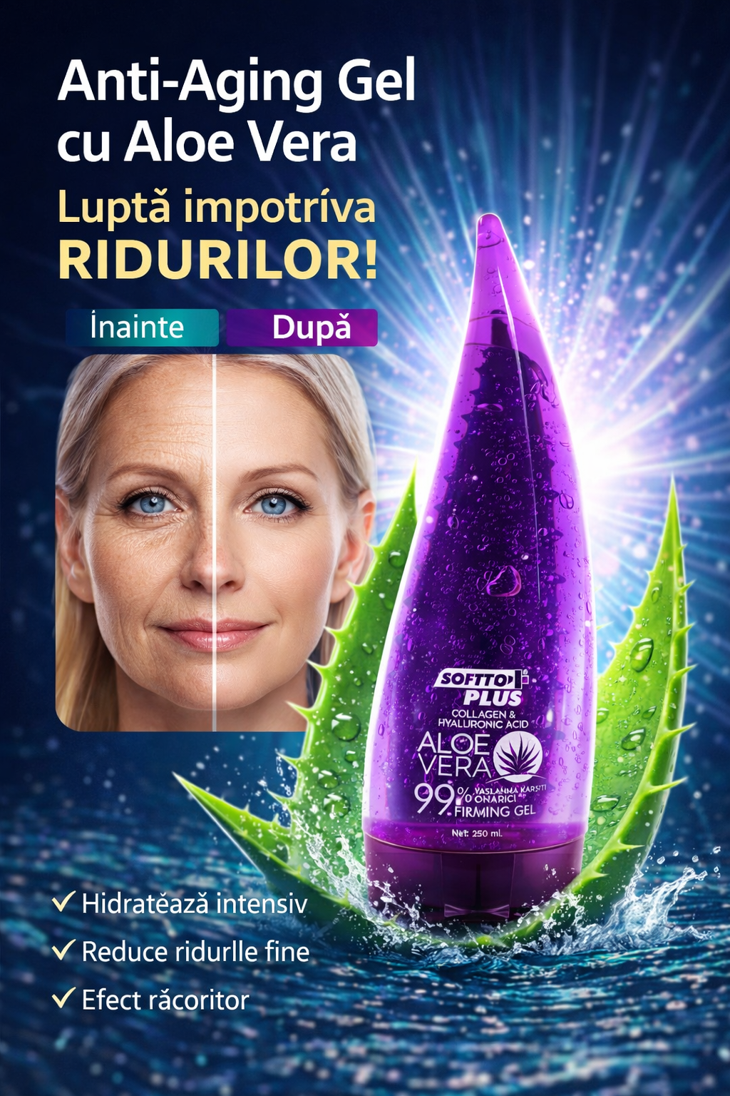 Gel Anti-Aging cu Aloe Vera CRABLAND