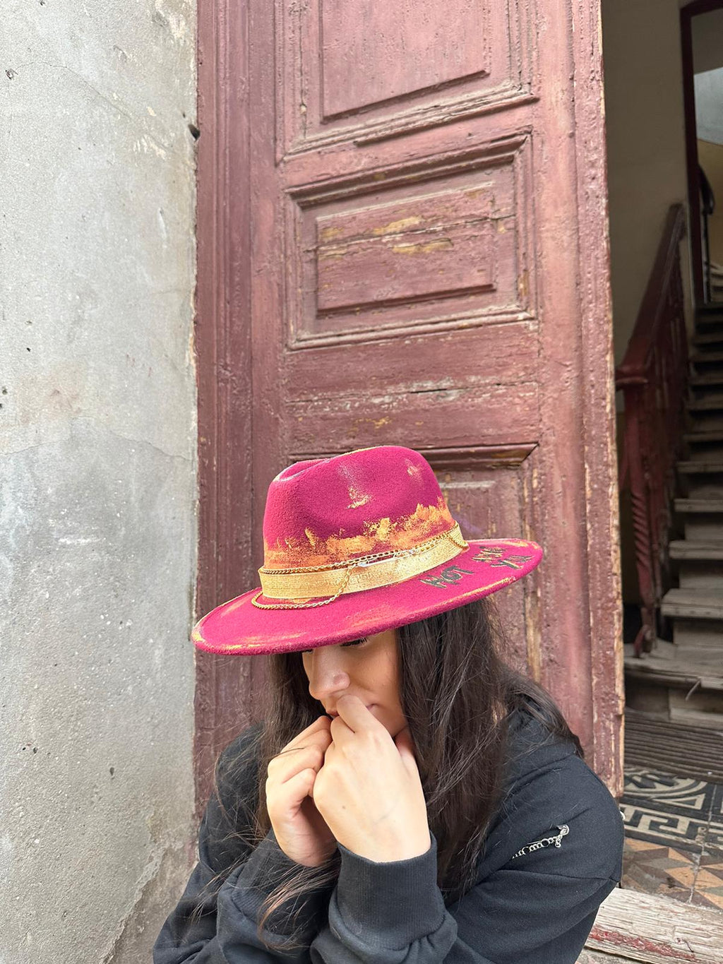 Artistic Hat - Handpainted Premium Allabout_painting