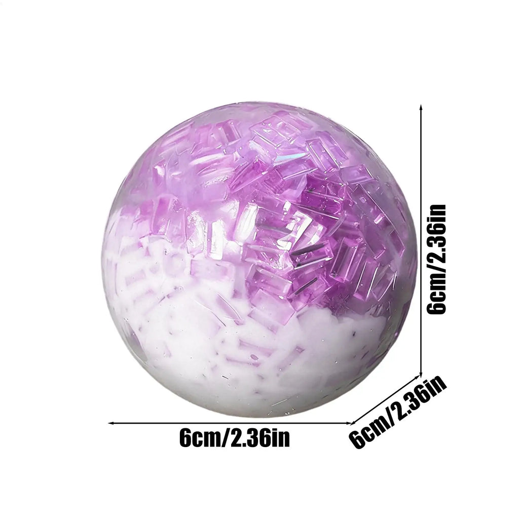 Squishyed Slow Rising Broken Ice Handmade Ball Stress Relief Sensory Fidget Toy For Anxiety ADHD Autism