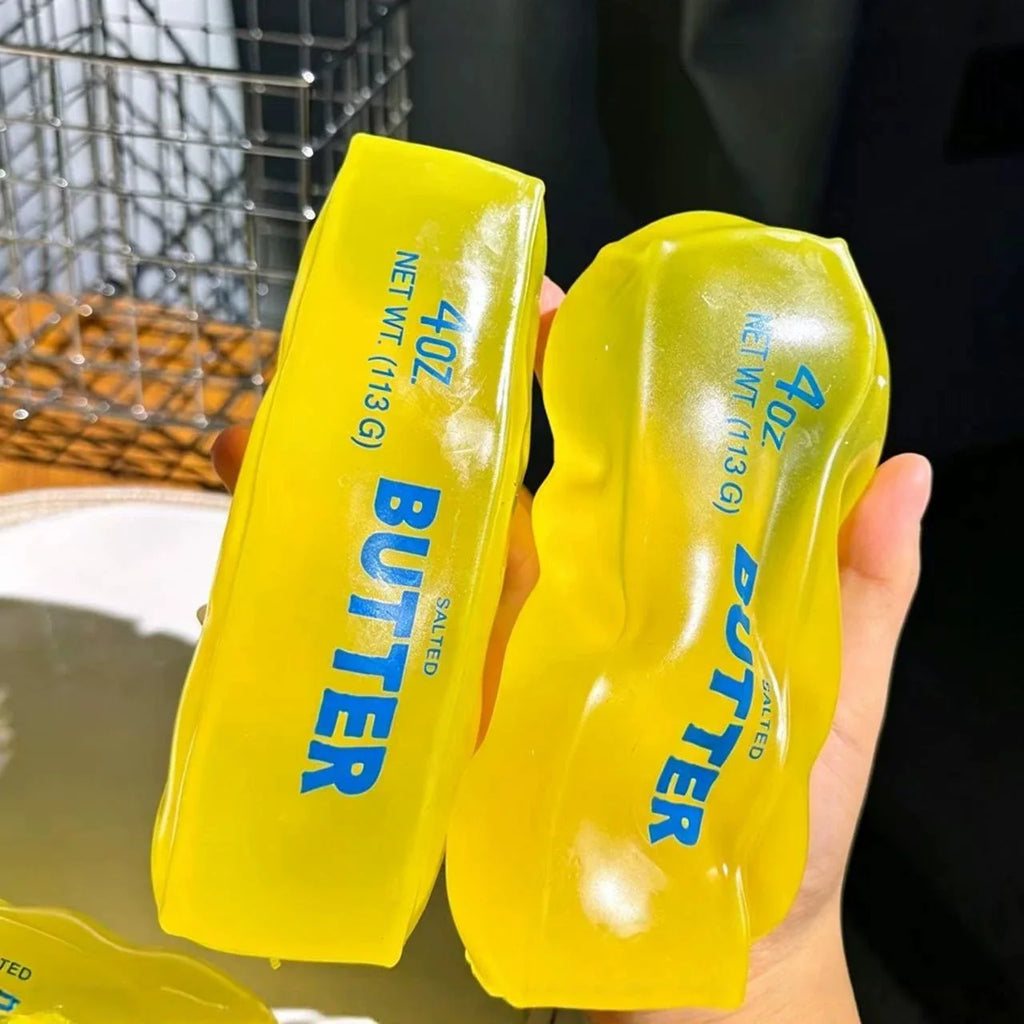 New Simulated Butter Squishy Toy Slow Rising Squeeze Toy Stress Relief Sensory Fidget Toy For Adults Teens Relax Stress Gift