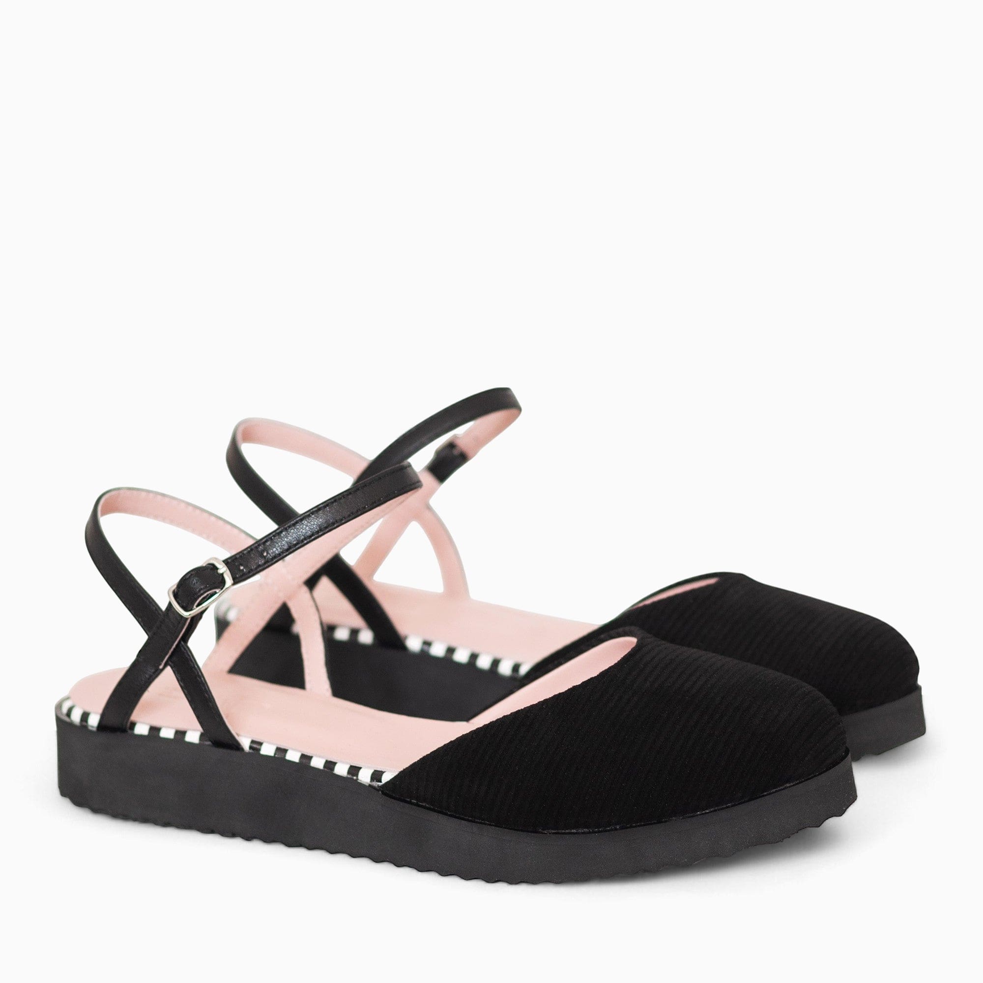Balerin din piele naturala neagra Campbell Pantofi Diane Marie