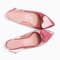 Balerini asimetrici din piele naturala roz Willow Pantofi Diane Marie