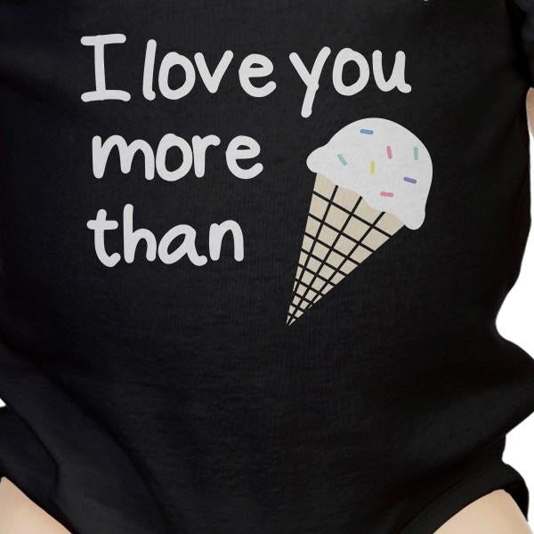 Dear Dad Icecream Cute Black Baby Onesie Unique - Cart2u.ro