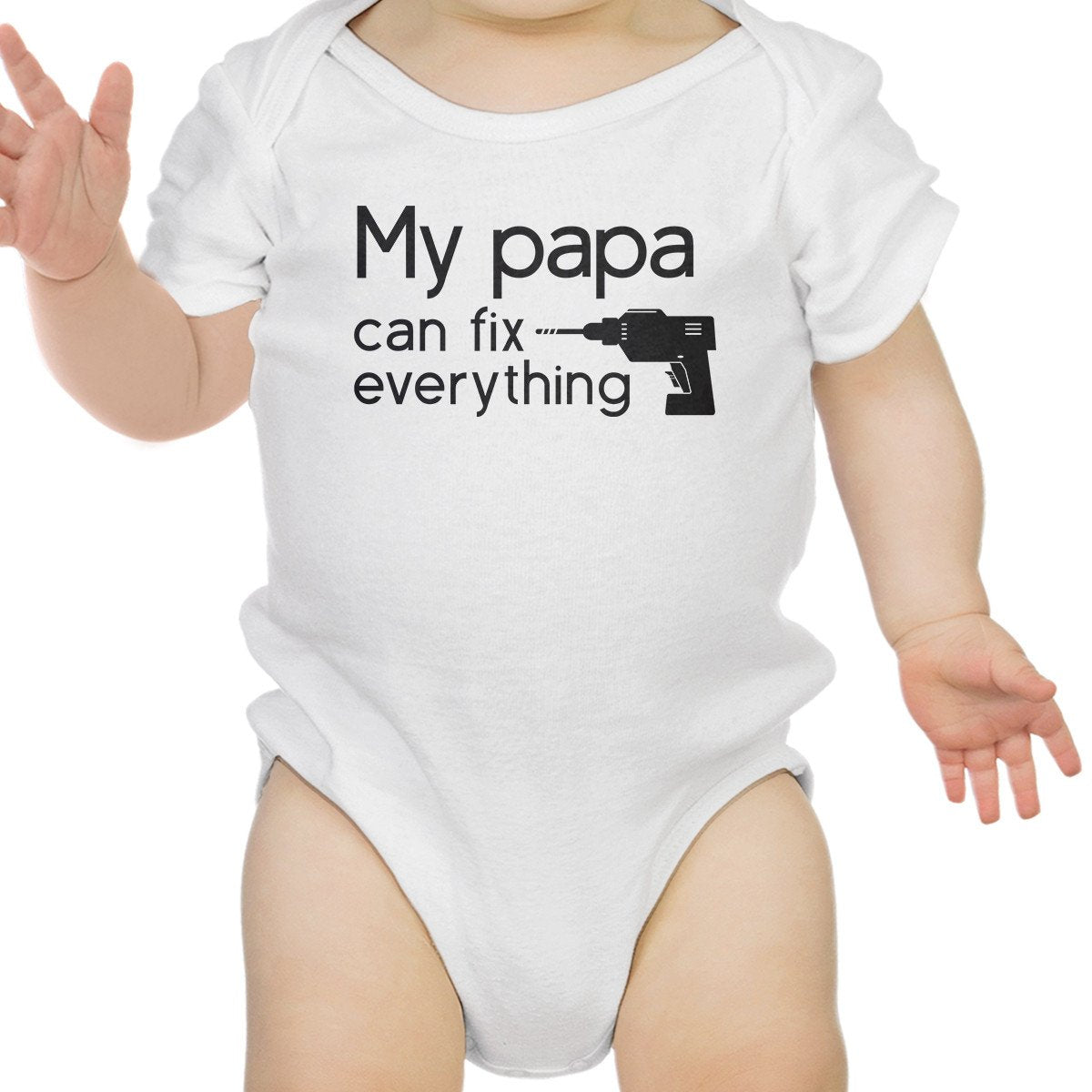 My Papa Fix White Cute Baby Bodysuit Cute Gifts - Cart2u.ro