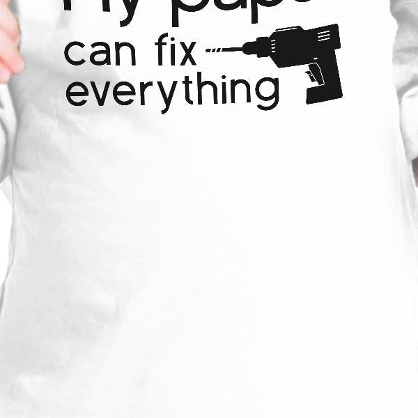 My Papa Fix White Cute Graphic Infant T-Shirt - Cart2u.ro