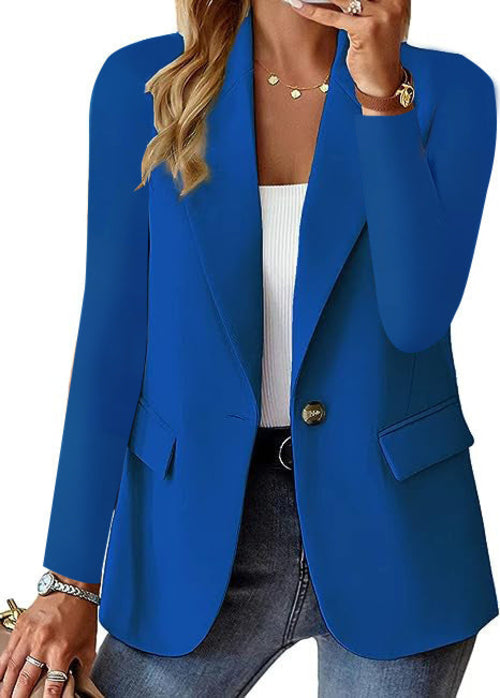 Ins Lapel Button Jacket Fashion Commuter Casual Suit Jacket Women's - Cart2u.ro
