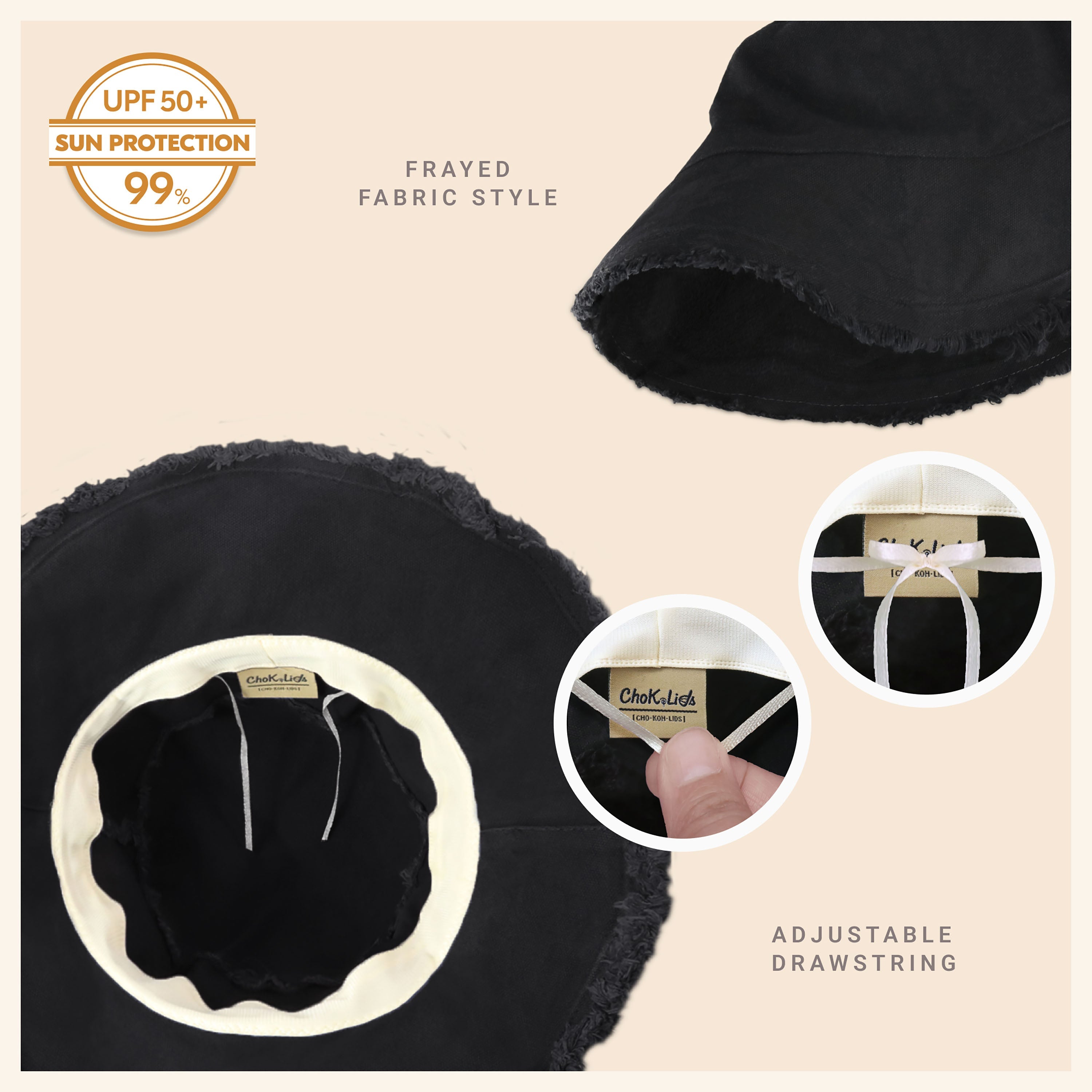 Frayed Bucket Hat - Cart2u.ro