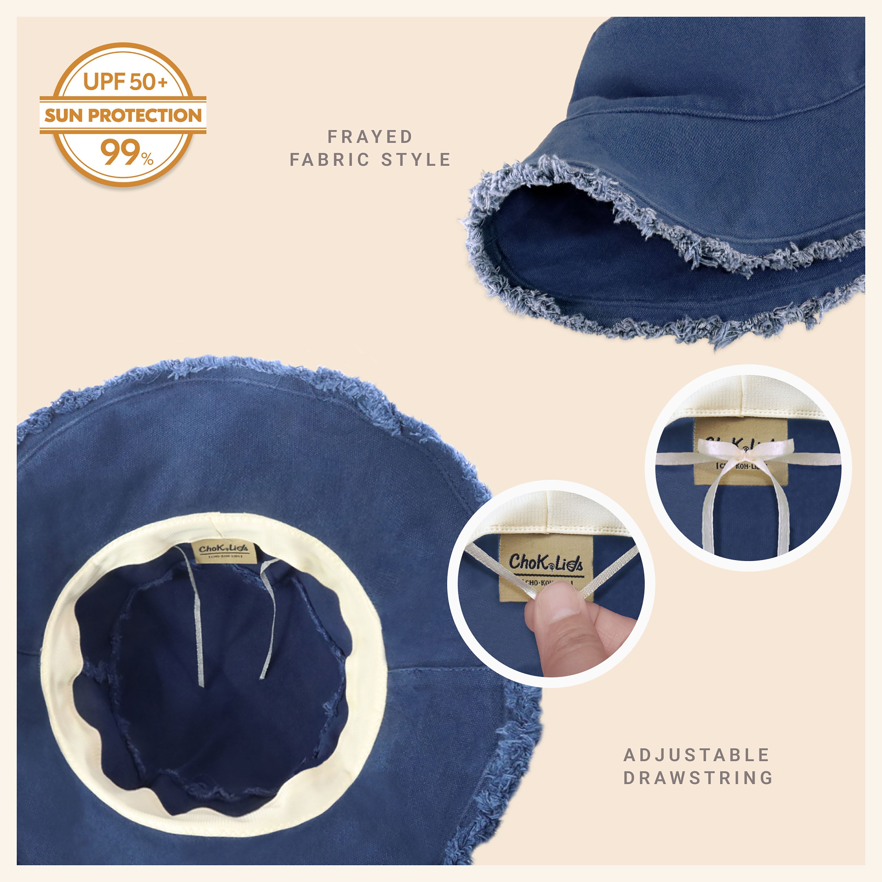 Frayed Bucket Hat - Cart2u.ro