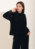 Bluză Damă Velvet Negru Sofiaman.ro