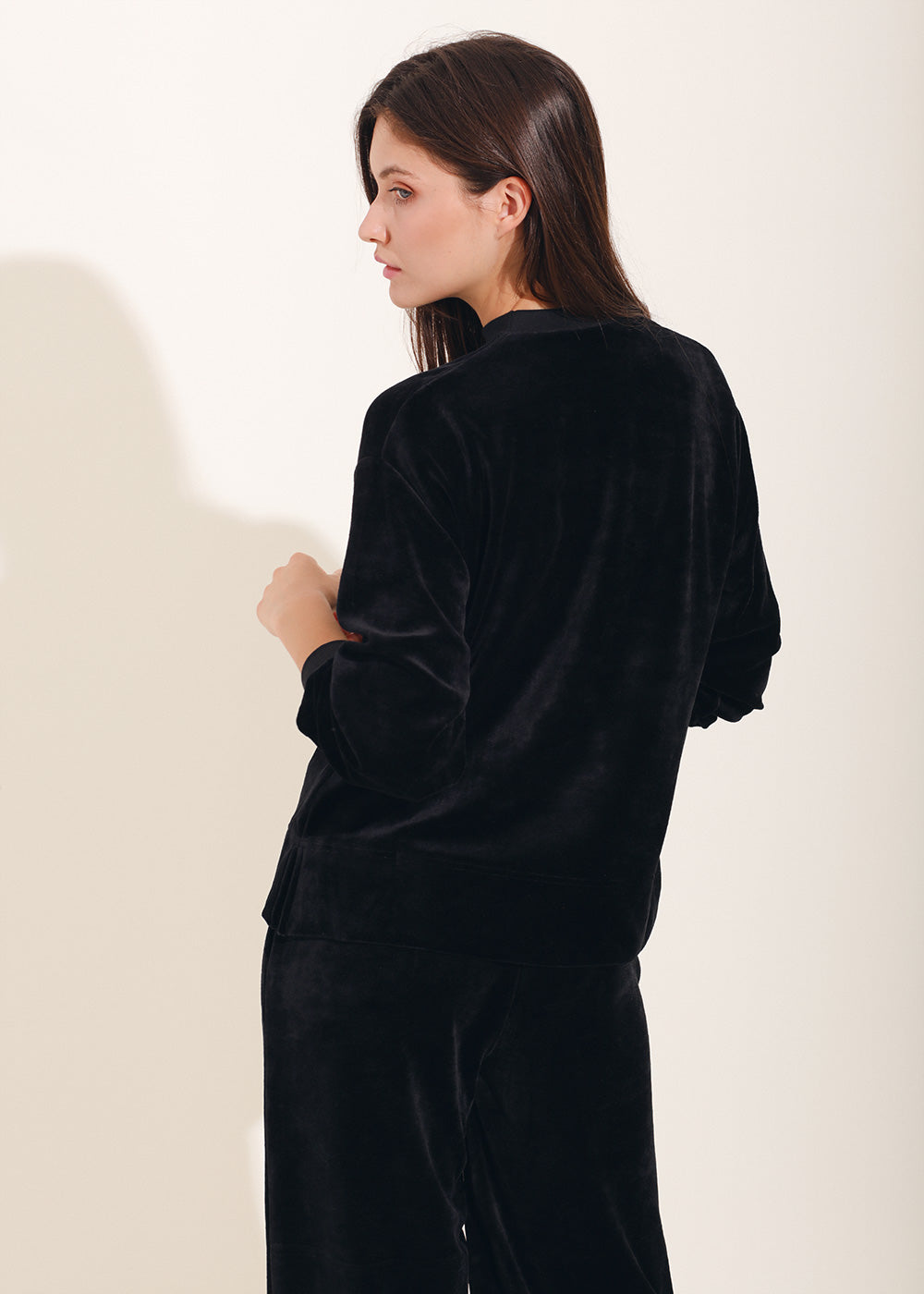 Bluză Damă Velvet Negru Sofiaman.ro