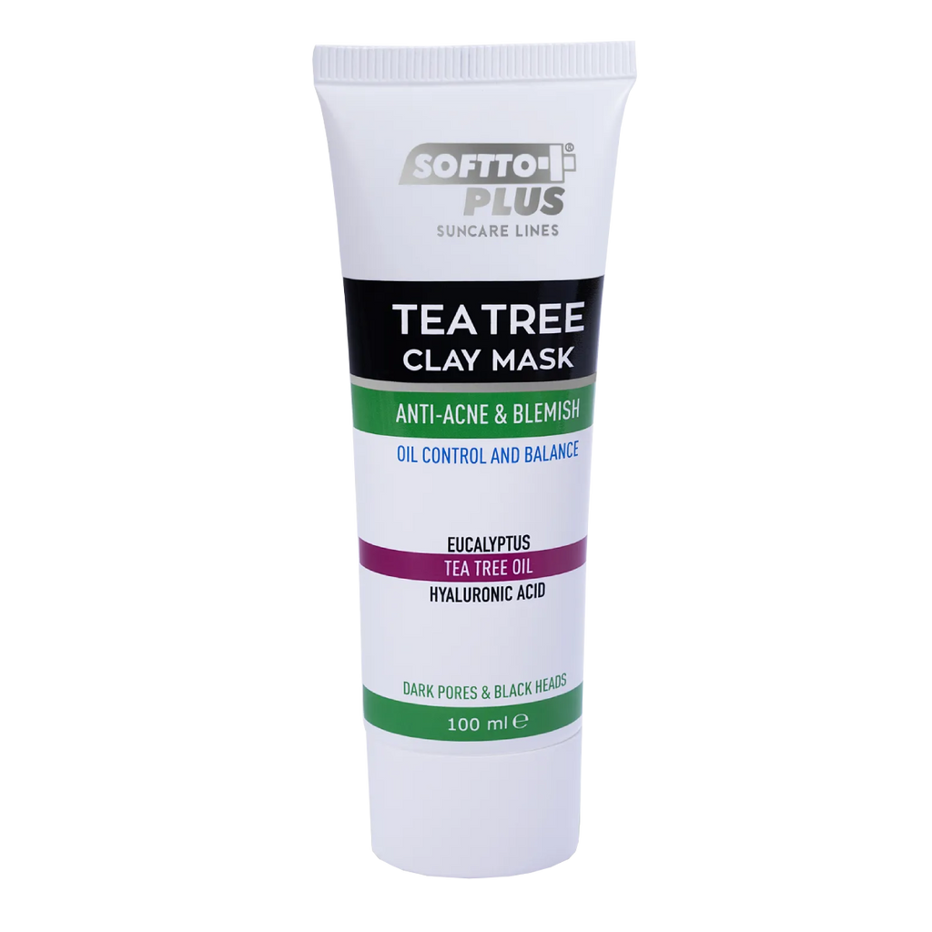 Mască De Argilă Cu Extract De Arbore De Ceai Pentru Acnee Și Coșuri – 100 ml CRABLAND