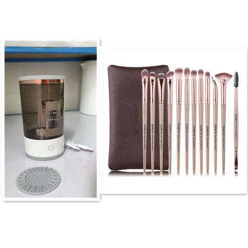 Women Eye Shadow Brush Cleaning Tool Portable Electric Makeup Brush - Cart2u.ro