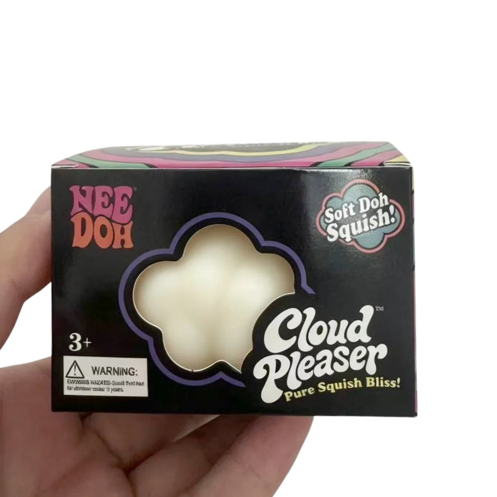 Schylling NeeDoh Cloud Pleaser Squishy Cube Slow Rising Squeeze Toy Anti-Anxiety Stress Relief Fidget For ADHD Focus