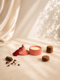 Lumânare carusel roz punch Chocolate macaroons SOY VELA