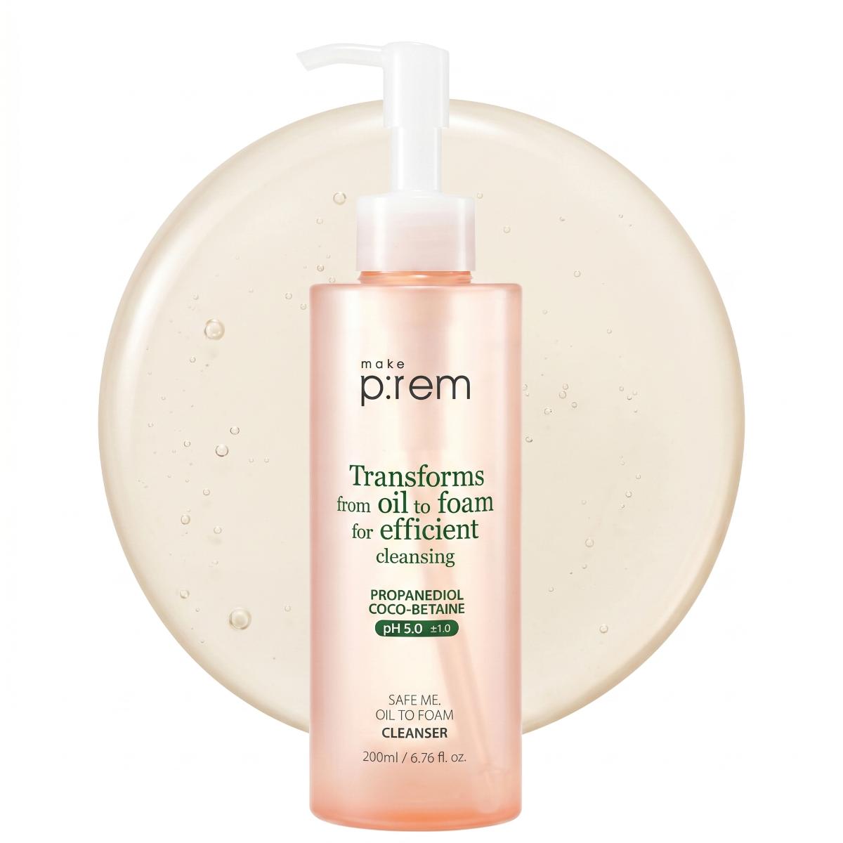 make p:rem Safe me Oil to Foam Cleanser 200ml